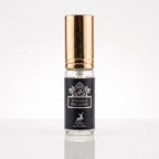 Decant do perfume Maison Alhambra Perseus Exclusif EDP masculino em frasco transparente com tampa dourada