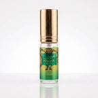 Decant do perfume Rasasi Hawas Verde EDP masculino em fundo branco
