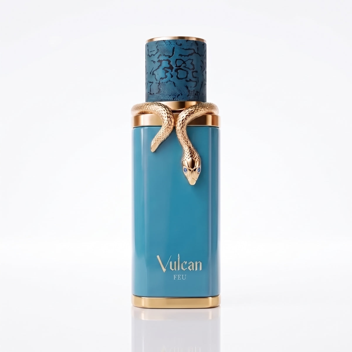Perfume French Avenue Vulcan Feu EDP unissex 100ml em fundo branco