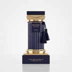 Perfume Afnan Historic Olmeda EDP 100ml, frasco original azul-marinho com detalhes dourados