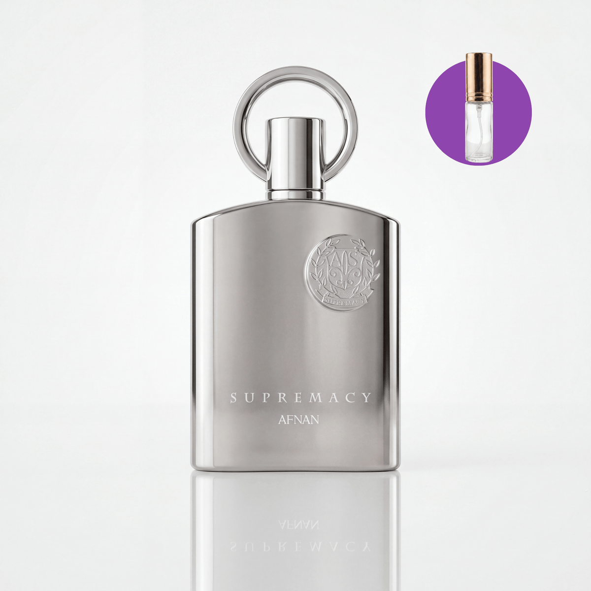 Perfume Árabe Afnan Supremacy Silver EDP Masculino - Decant