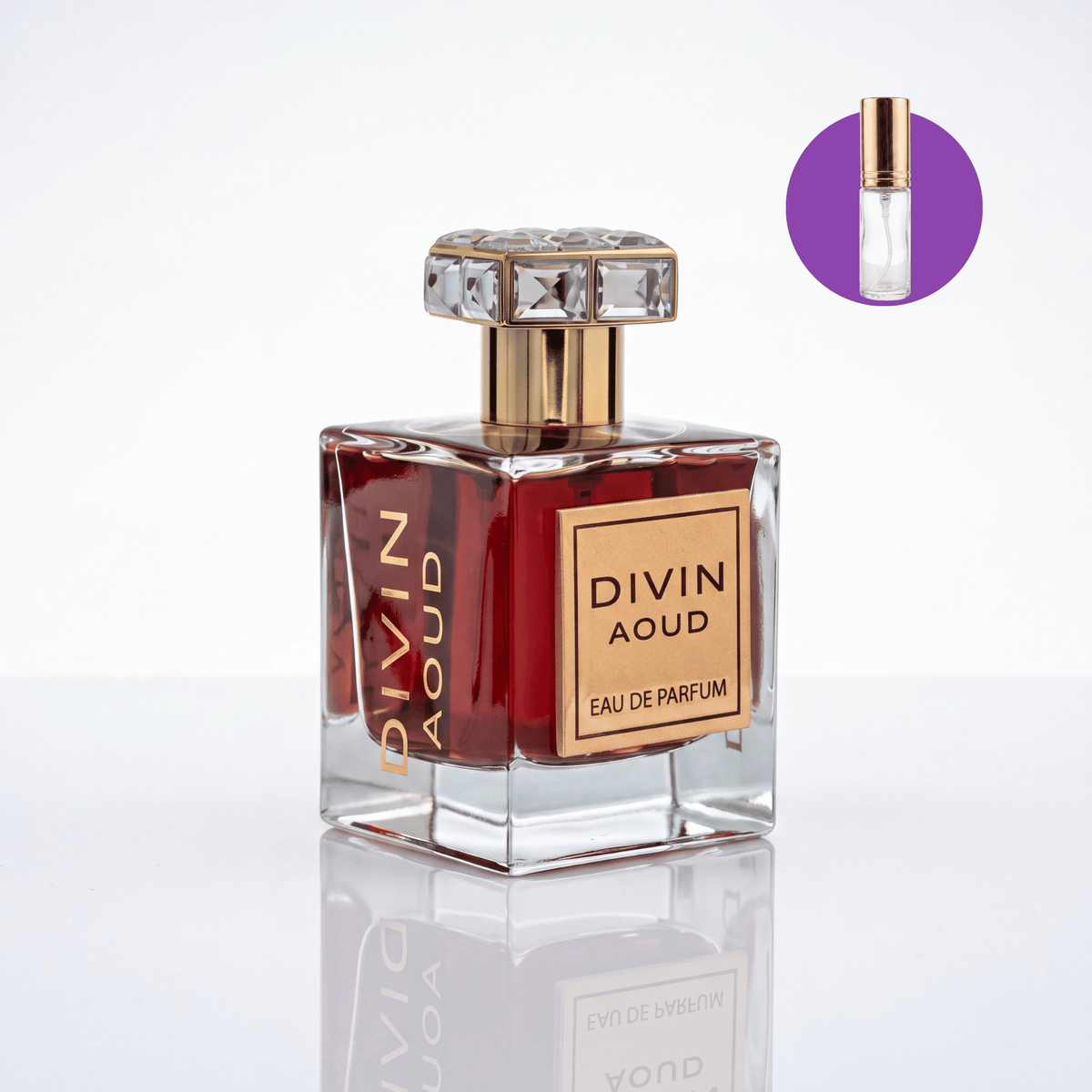 Perfume Árabe Fragrance World Divin Aoud EDP Unissex - Decant