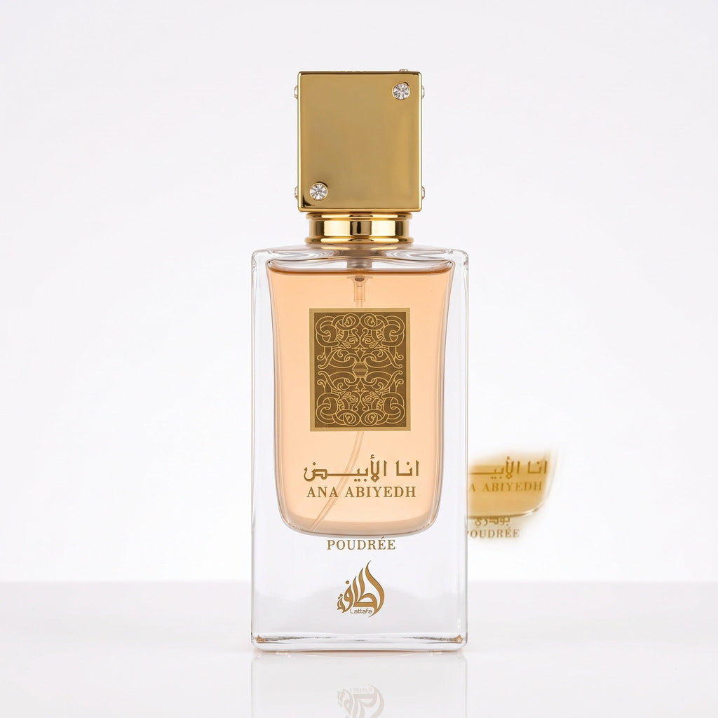Lattafa Ana Abiyedh Poudrée EDP feminino, frasco original