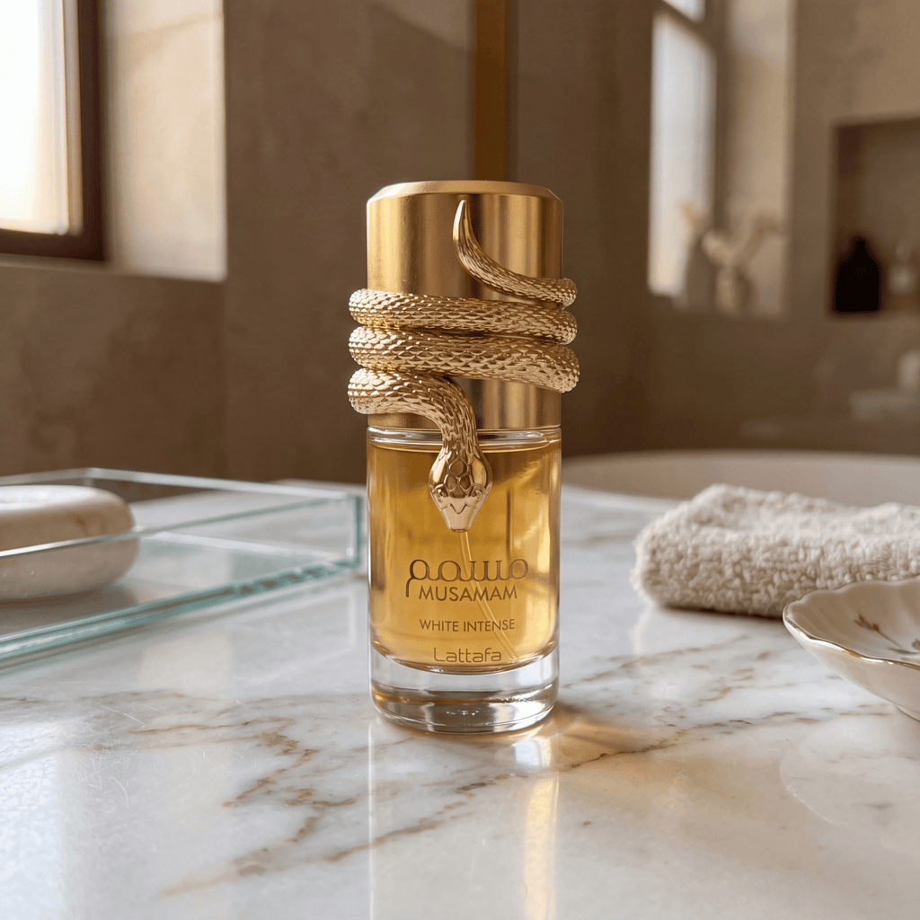 Musamam White Intense Lattafa - Perfume Árabe Compartilhável