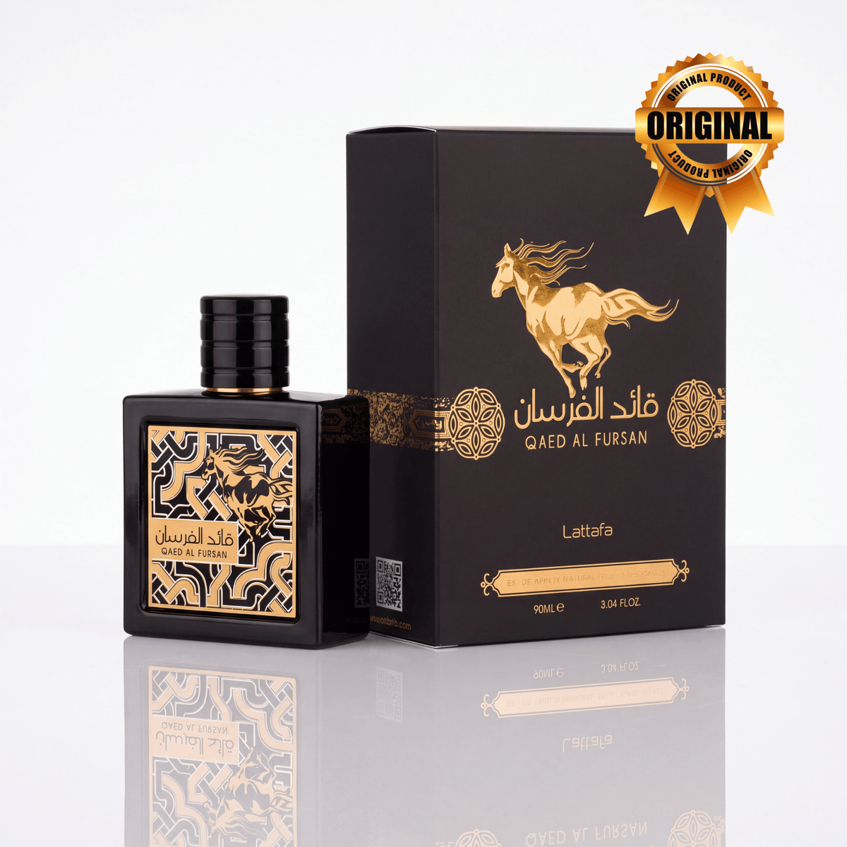 Perfume Árabe Lattafa Qaed Al Fursan EDP Unissex 90ml