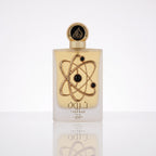 Perfume árabe feminino Lattafa Tharwah Gold EDP 100ml em fundo branco