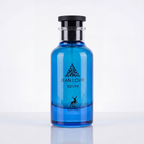 Perfume árabe Maison Alhambra Jean Lowe Azure EDP 100ml em fundo branco