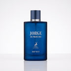 Perfume árabe masculino Maison Alhambra Jorge Di Profumo Deep Blue EDP 100ml em fundo branco