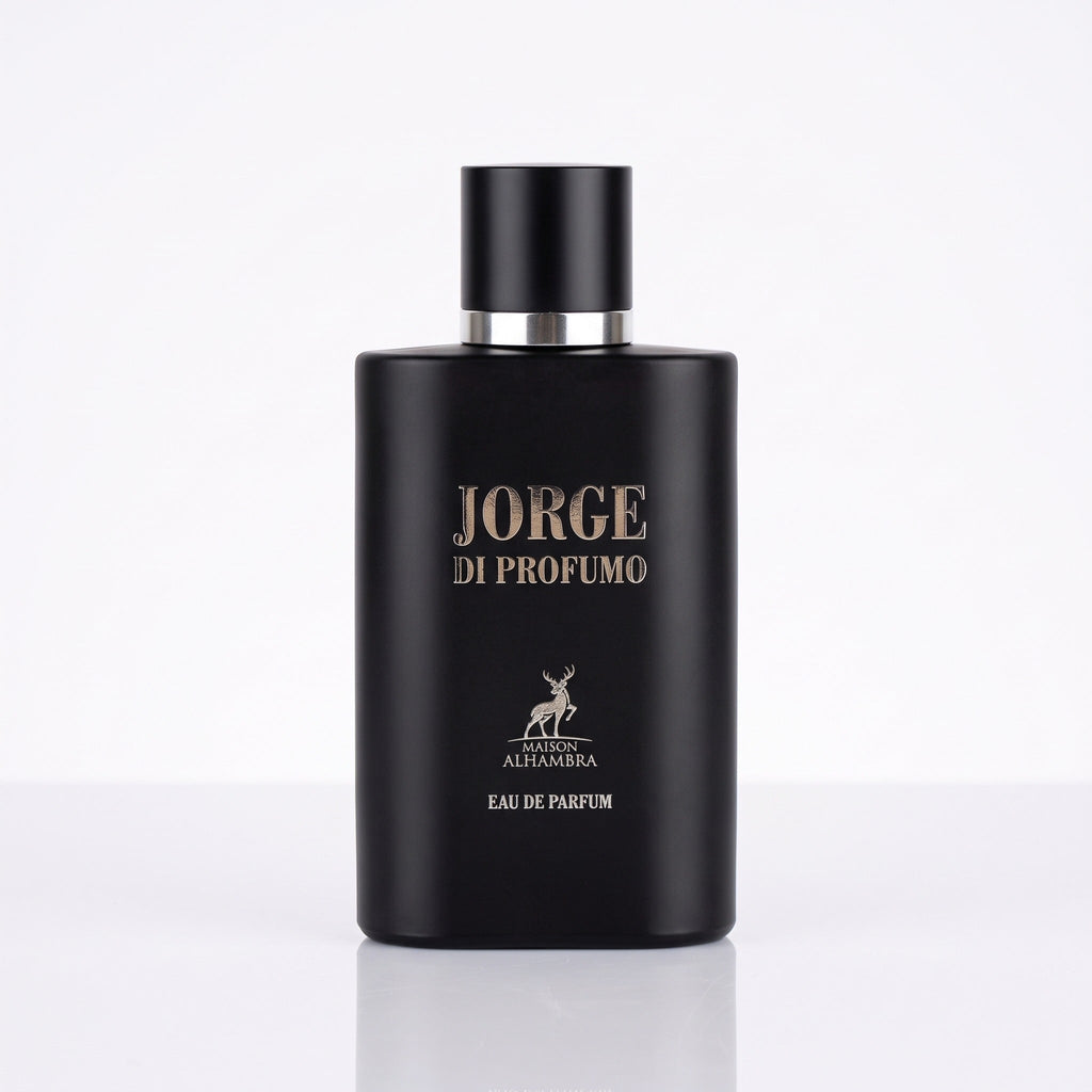 Frasco original do perfume masculino Jorge di Profumo Maison Alhambra, imagem de capa do Decant