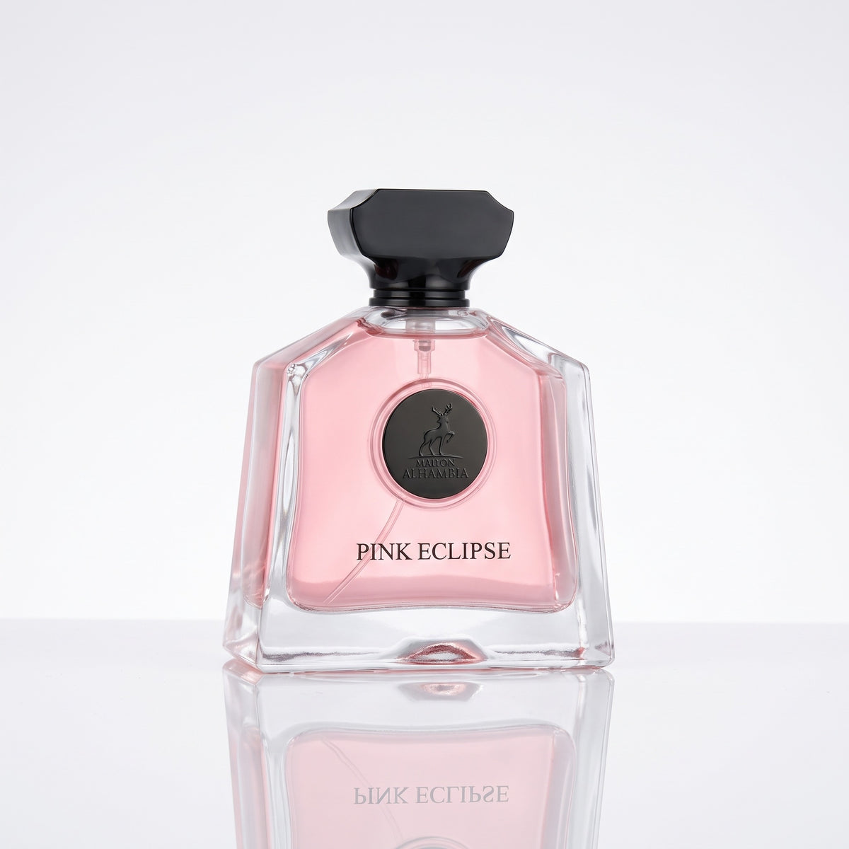Perfume Árabe Maison Alhambra Pink Eclipse EDP Feminino 100ml em fundo branco