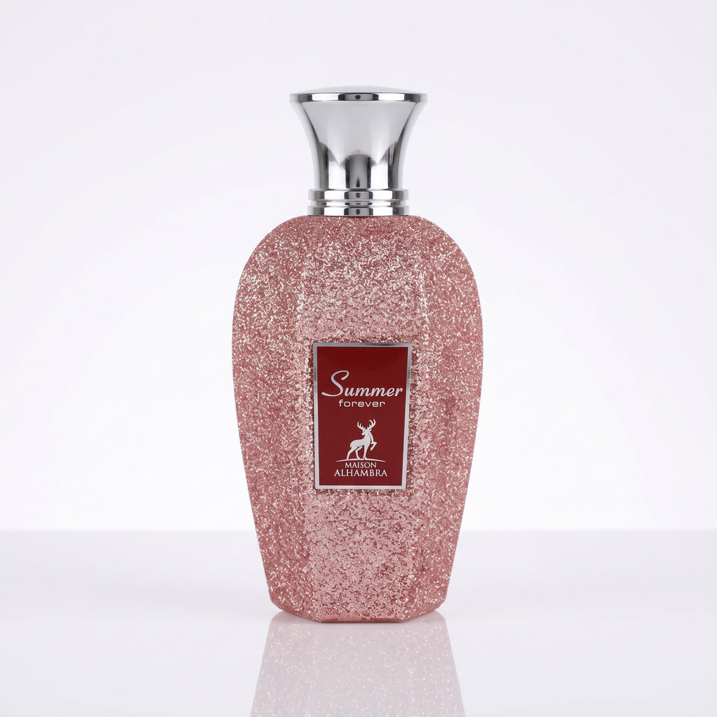 Frasco original Summer Forever Maison Alhambra, capa do Decant Samadi