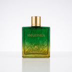 Perfume árabe unissex Rayhaan Amazonica EDP 100ml em fundo branco