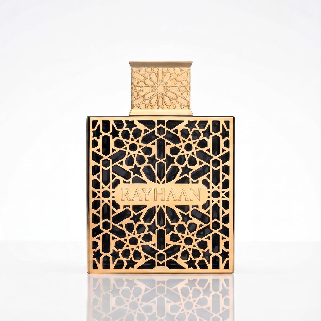 Frasco original do perfume Rayhaan Elixir EDP masculino 100ml