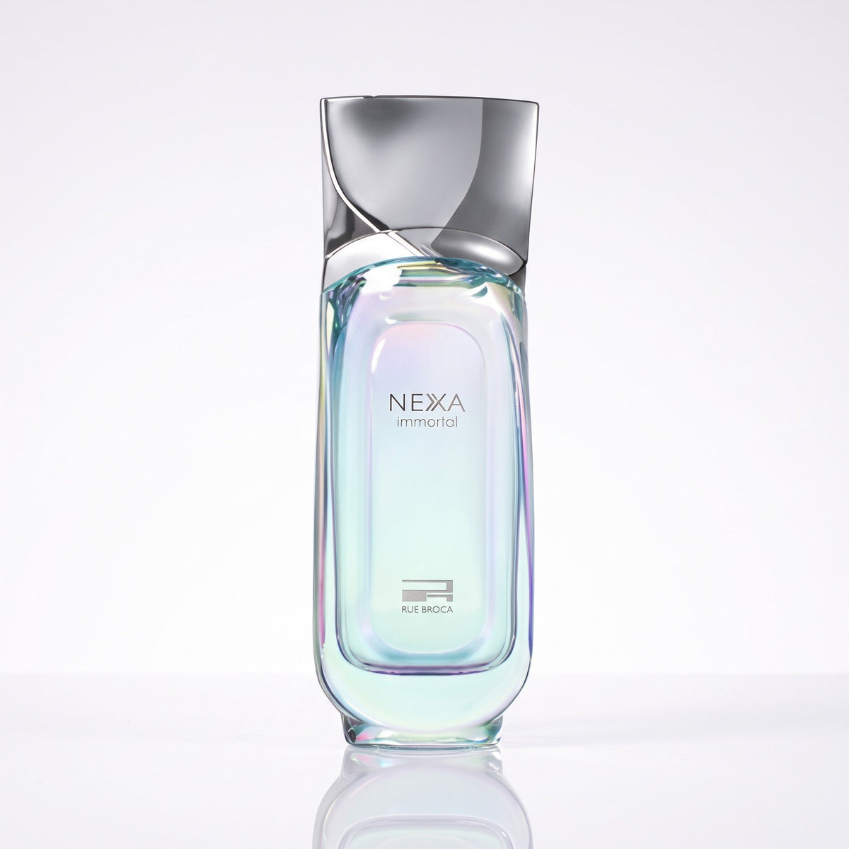 Frasco Nexa Immortal Rue Broca original, capa do Decant Samadi